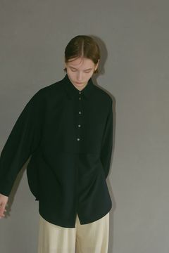 レイヤード シャツ  ブラック