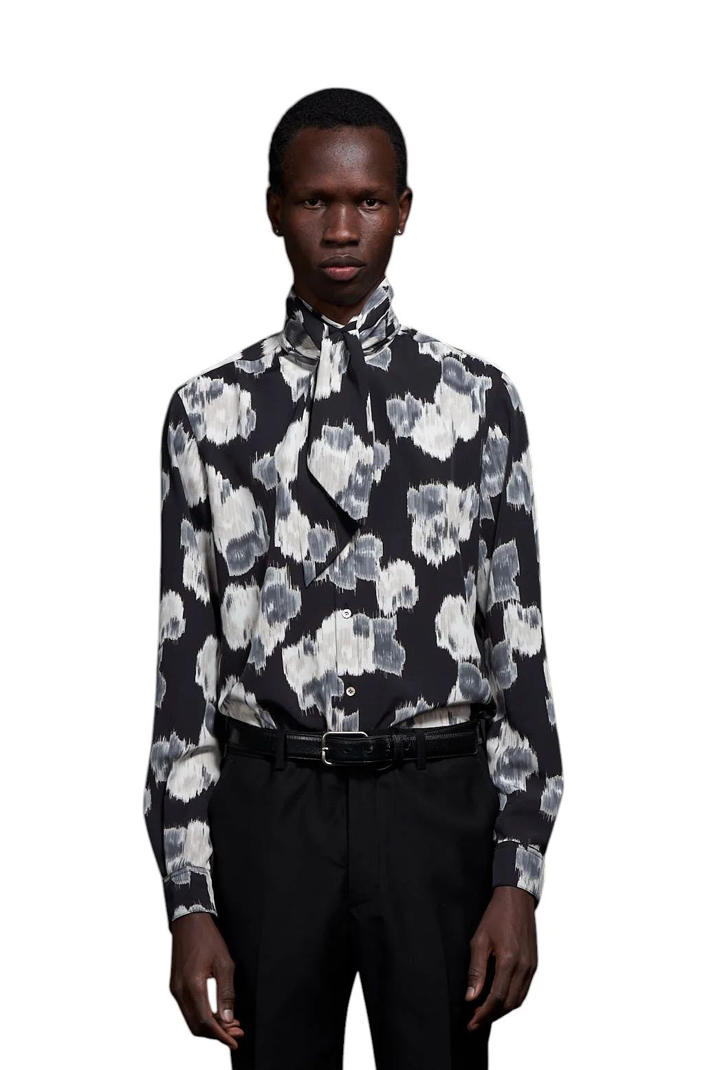 人気海外ブランドアイテム｜ファッション通販 Flower Pixel - GALAABEND Print ピクセルフラワー Shirt Ribbon トップス