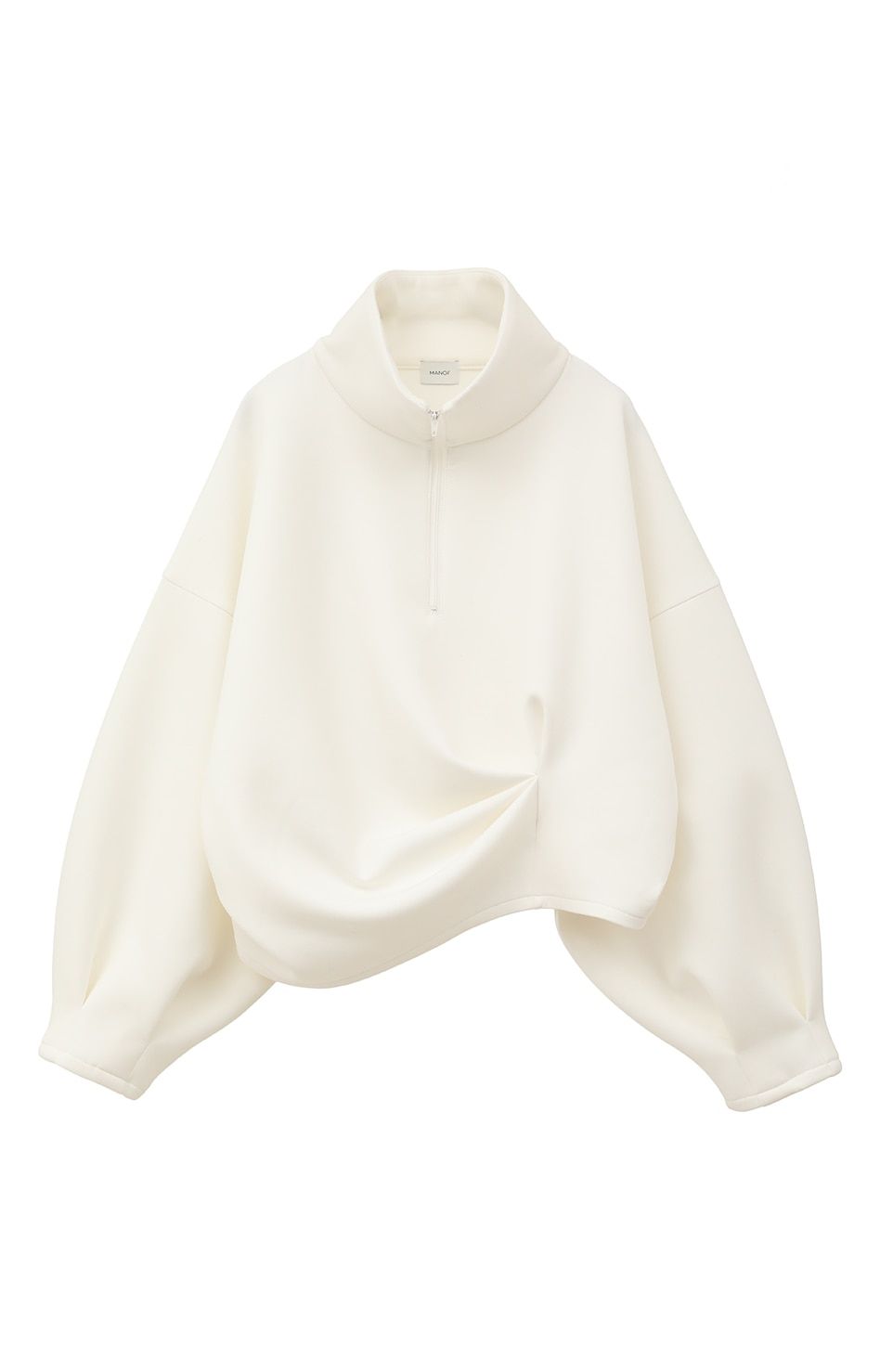 アレンジメント タック オーバー トップス ホワイト ARRANGEMENT TUCK OVER TOPS WHITE
