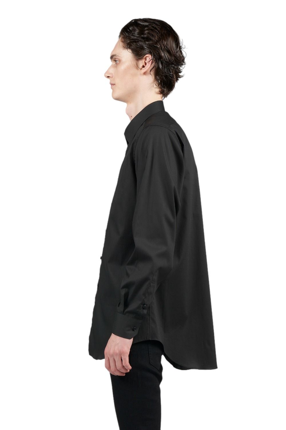50's ブロードストレッチ レギュラーシャツ BLACK