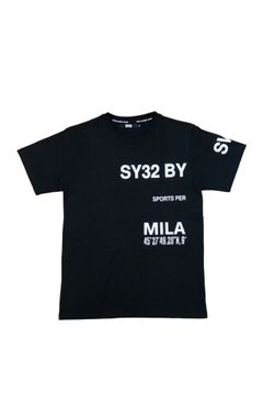 Straddle Print Tシャツ ブラック
