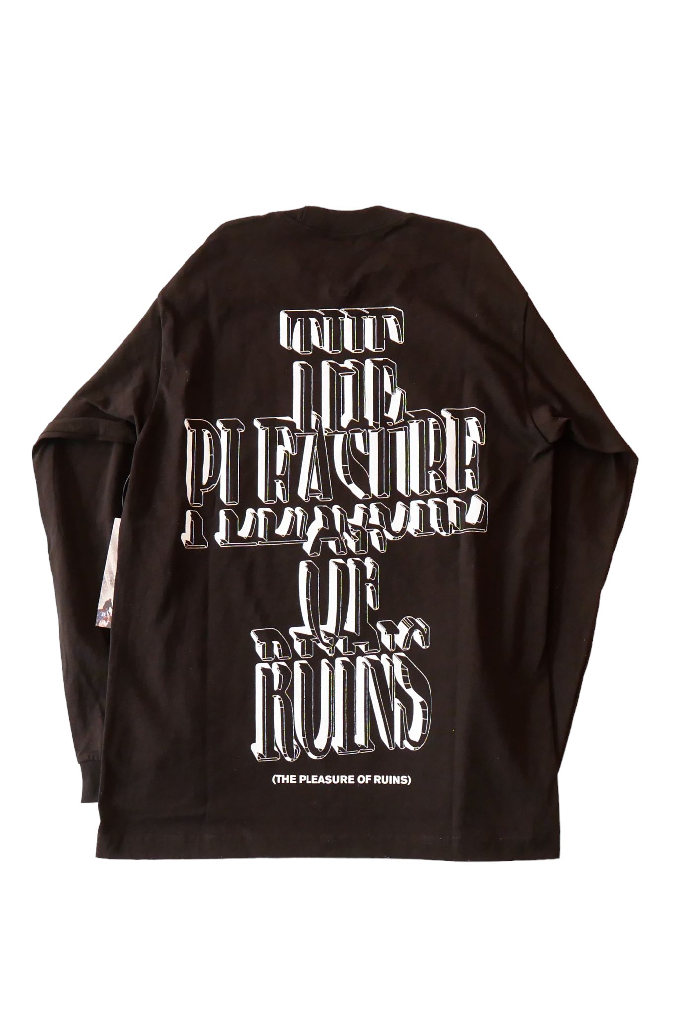 THE PAINTED プリント 長袖 Tシャツ ブラック