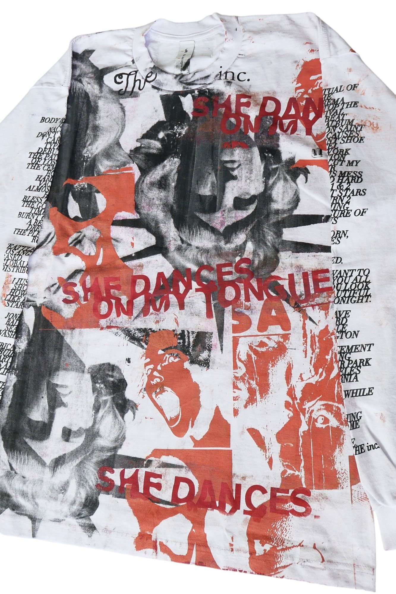 USED TEST Series 長袖 Tシャツ ホワイト