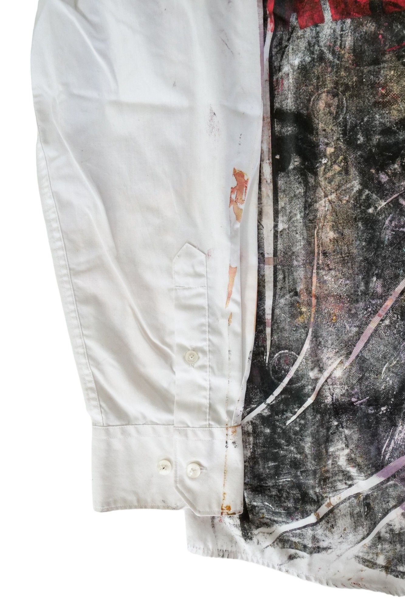 Used Button Down Shirt white sizeM