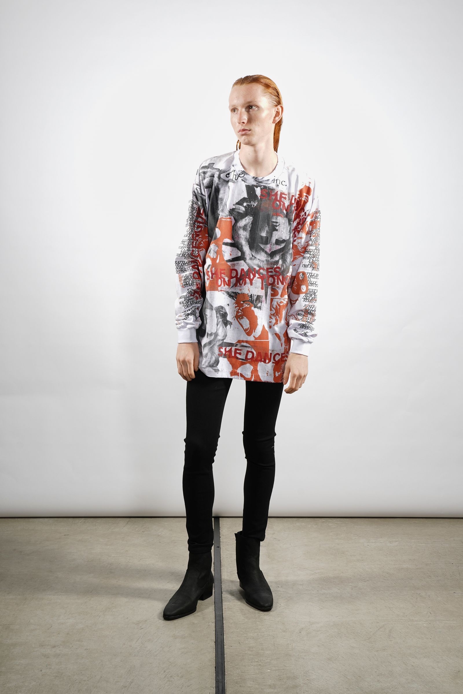 USED TEST Series 長袖 Tシャツ ホワイト