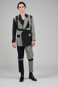 クレイジーパターン ウール ボンテージ パンツ