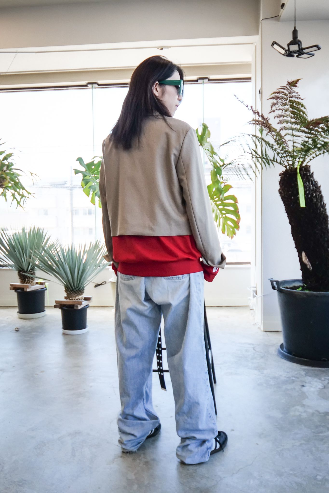 【MANOF】Short Wide Jacket Beige