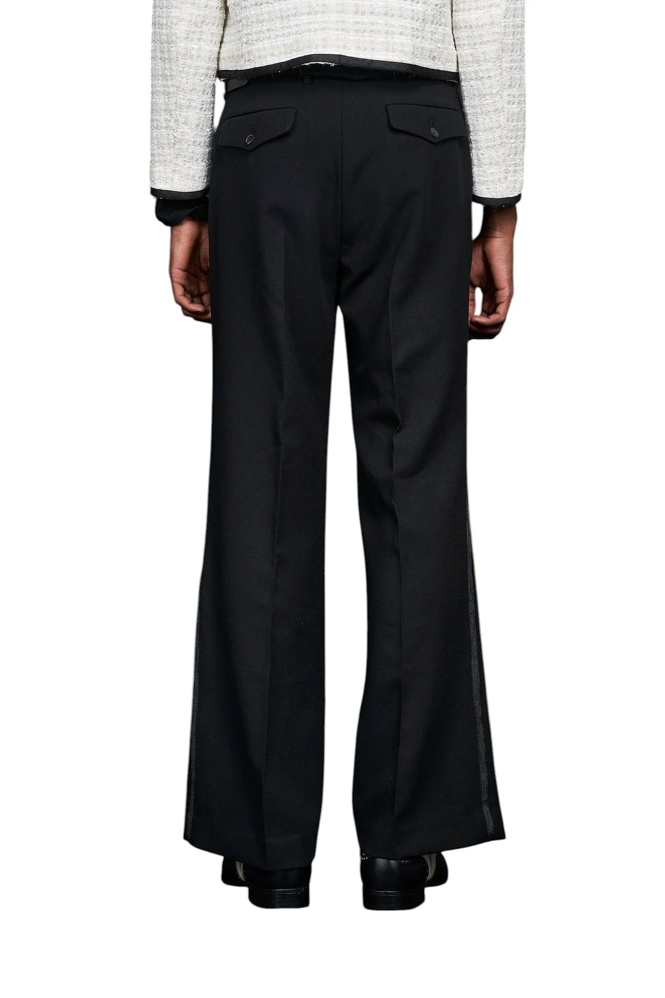 80’ semi wide leg Sideline Slacks BLACK