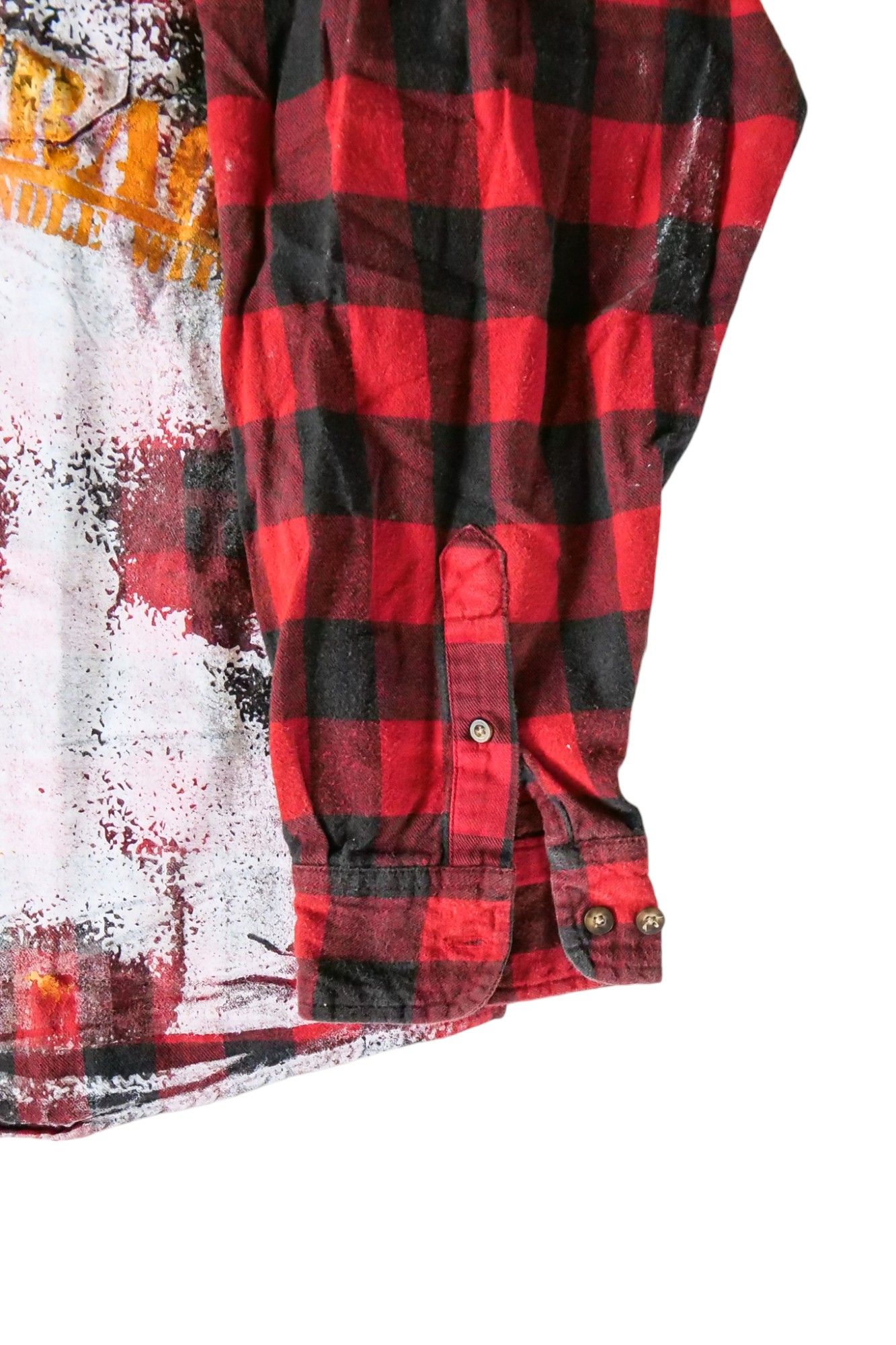 Used Button Down Shirt RED sizeXL
