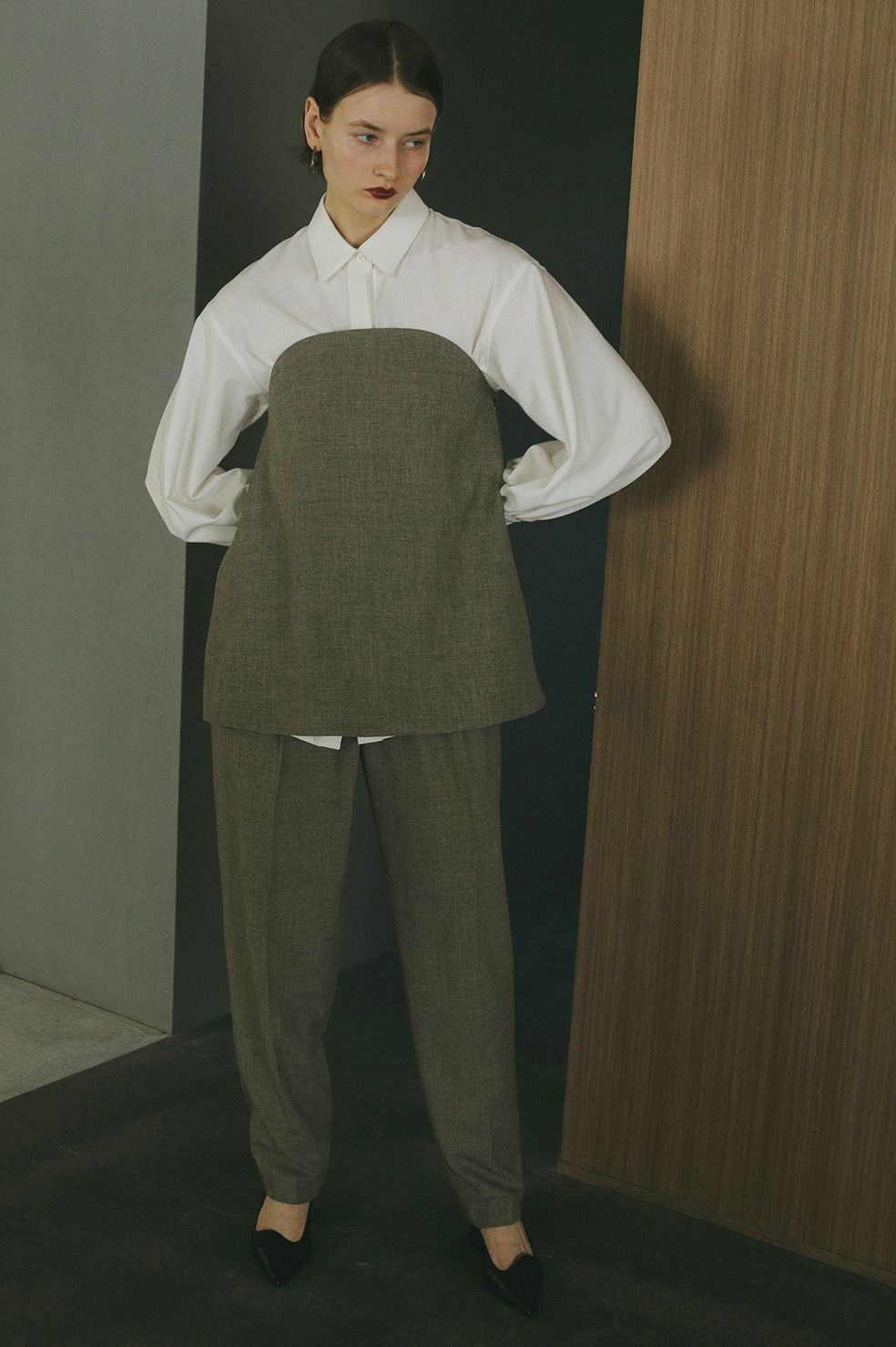 ビスチェ セット シャツ ベージュ BUSITER SET SHIRTS Beige