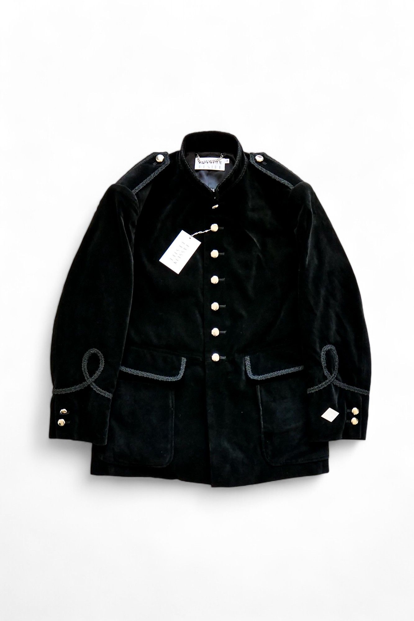 el conductorH - Velveteen Officer Jacket ベルベット オフィサー ジャケット ブラック |  3RD[i]VISION SHOP サーディヴィジョン ショップ