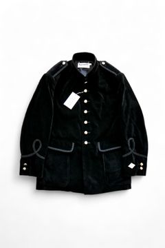 Velveteen Officer Jacket ベルベット オフィサー ジャケット ブラック