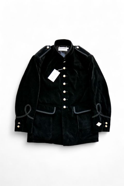 Velveteen Officer Jacket ベルベット オフィサー ジャケット ブラック
