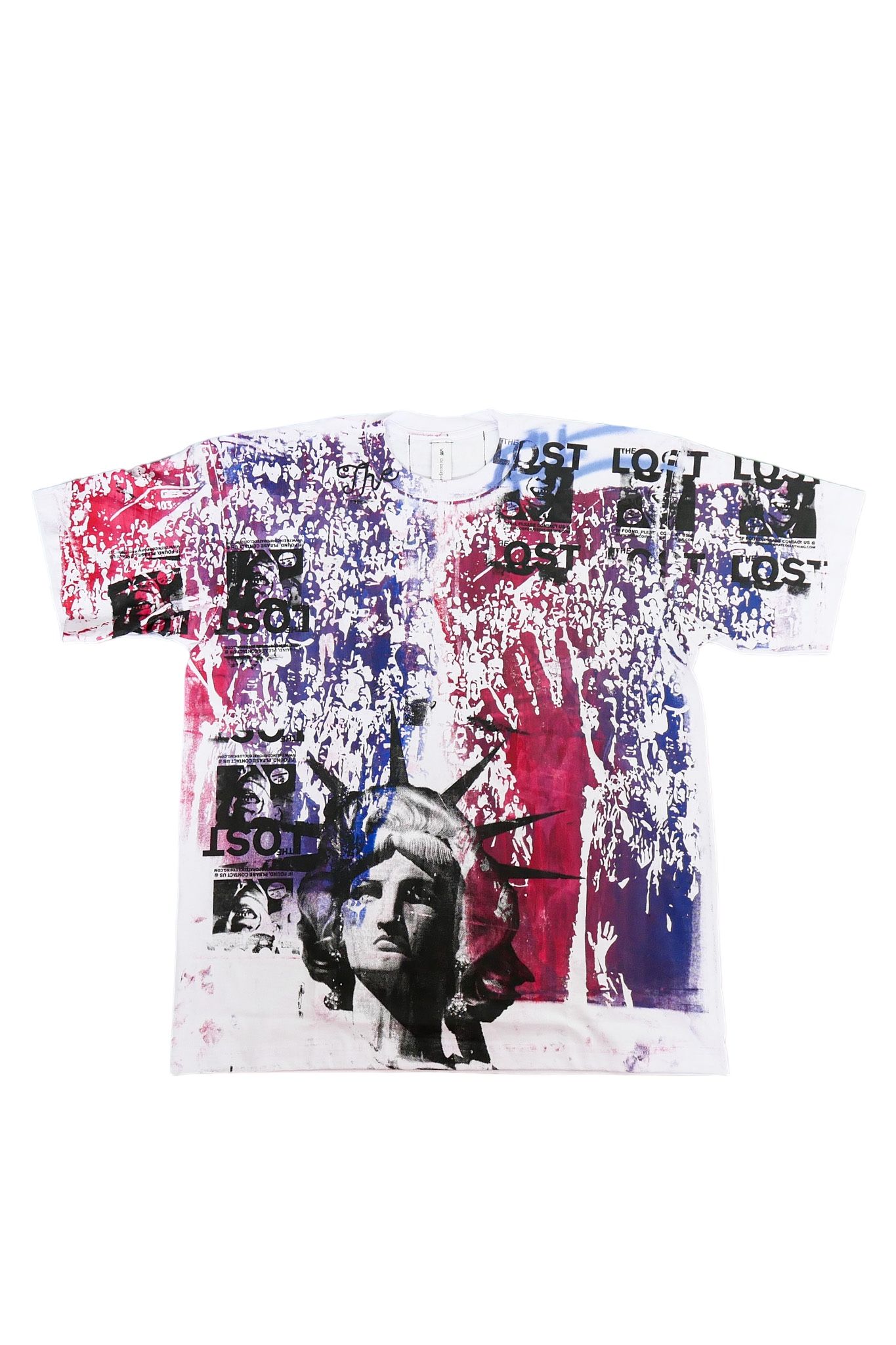 "TEST T" グラフィックプリント 半袖Tシャツ ホワイト