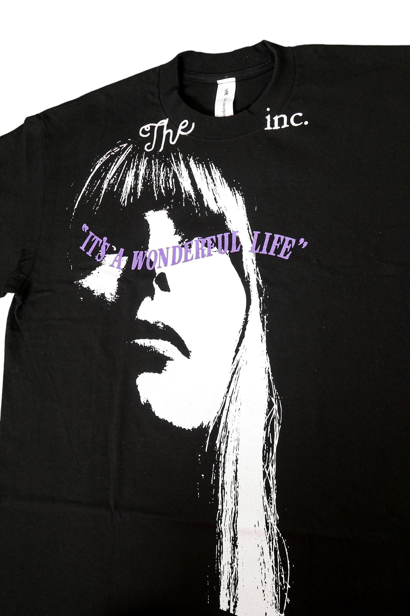 THE WONDERFUL LIFE プリント半袖Tシャツ ブラック