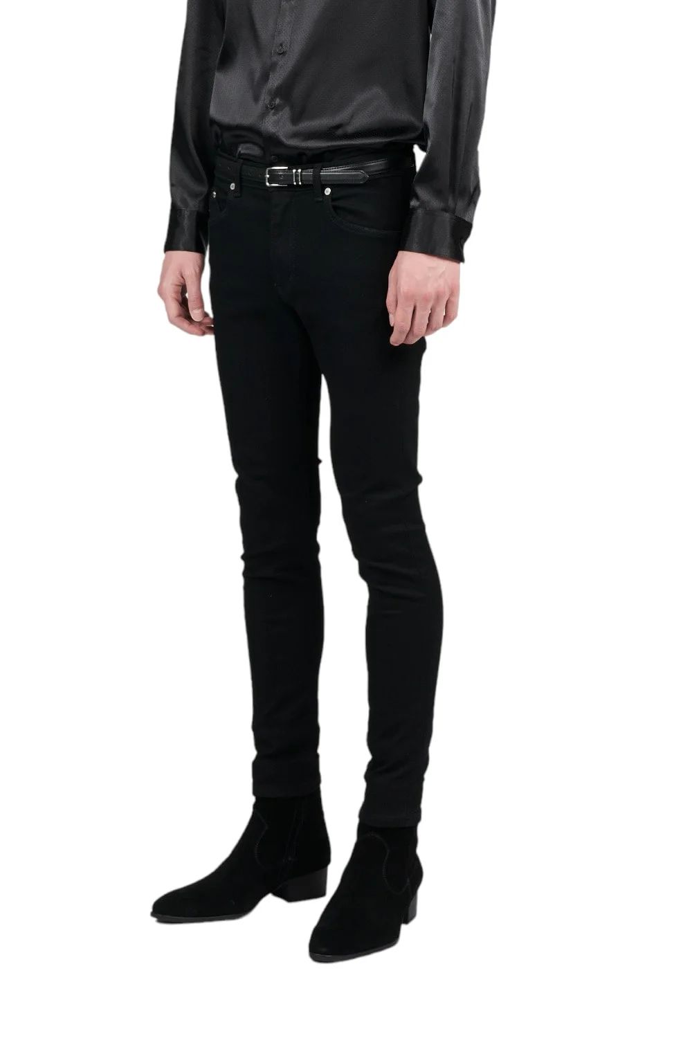 EX Fit Leggings Denim Pants BLACK EXフィット レギンス デニム パンツ