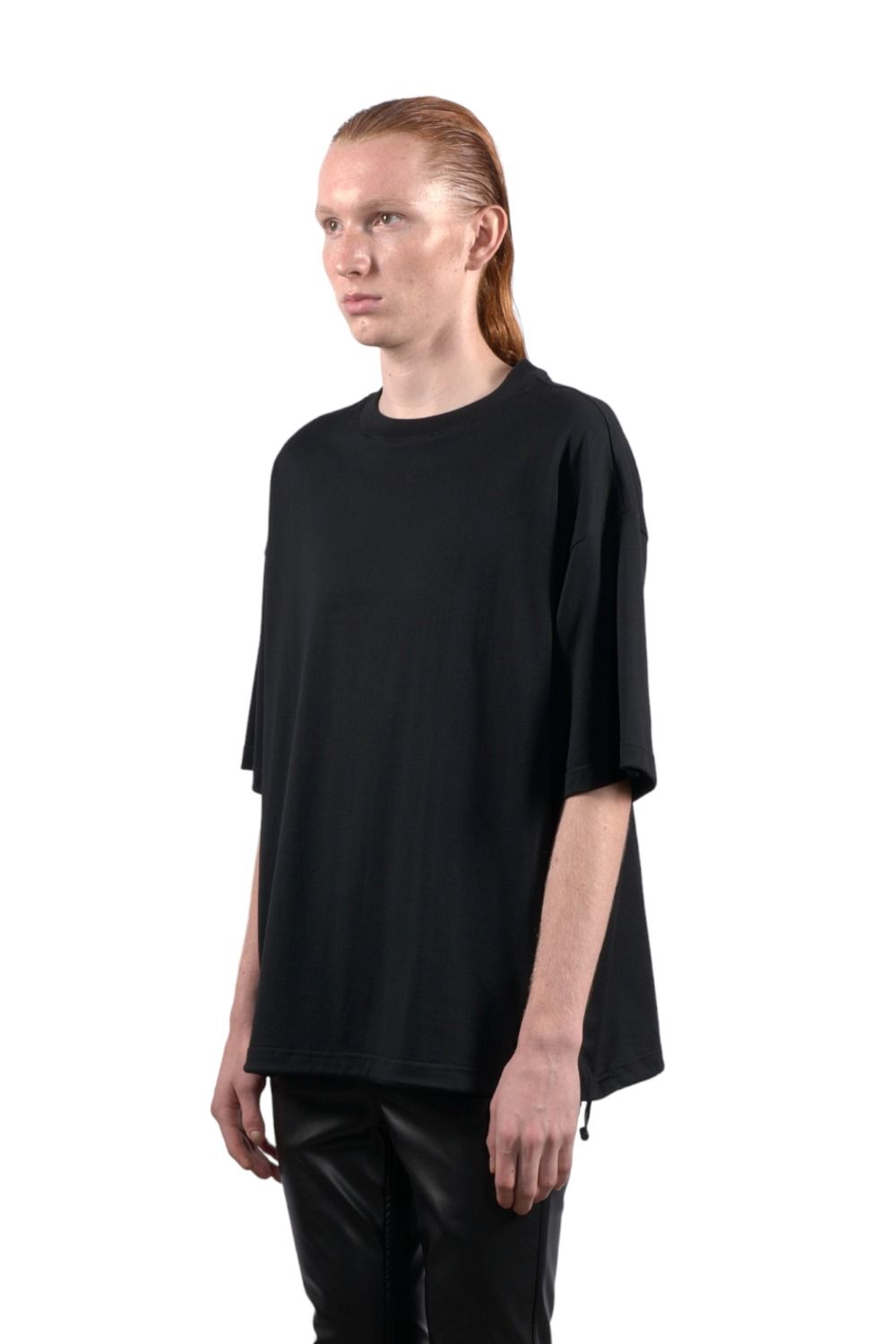 ドローコードクルーネックTシャツ BLACK