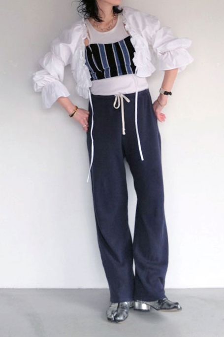 ギャザー ショートボレロ WHITE