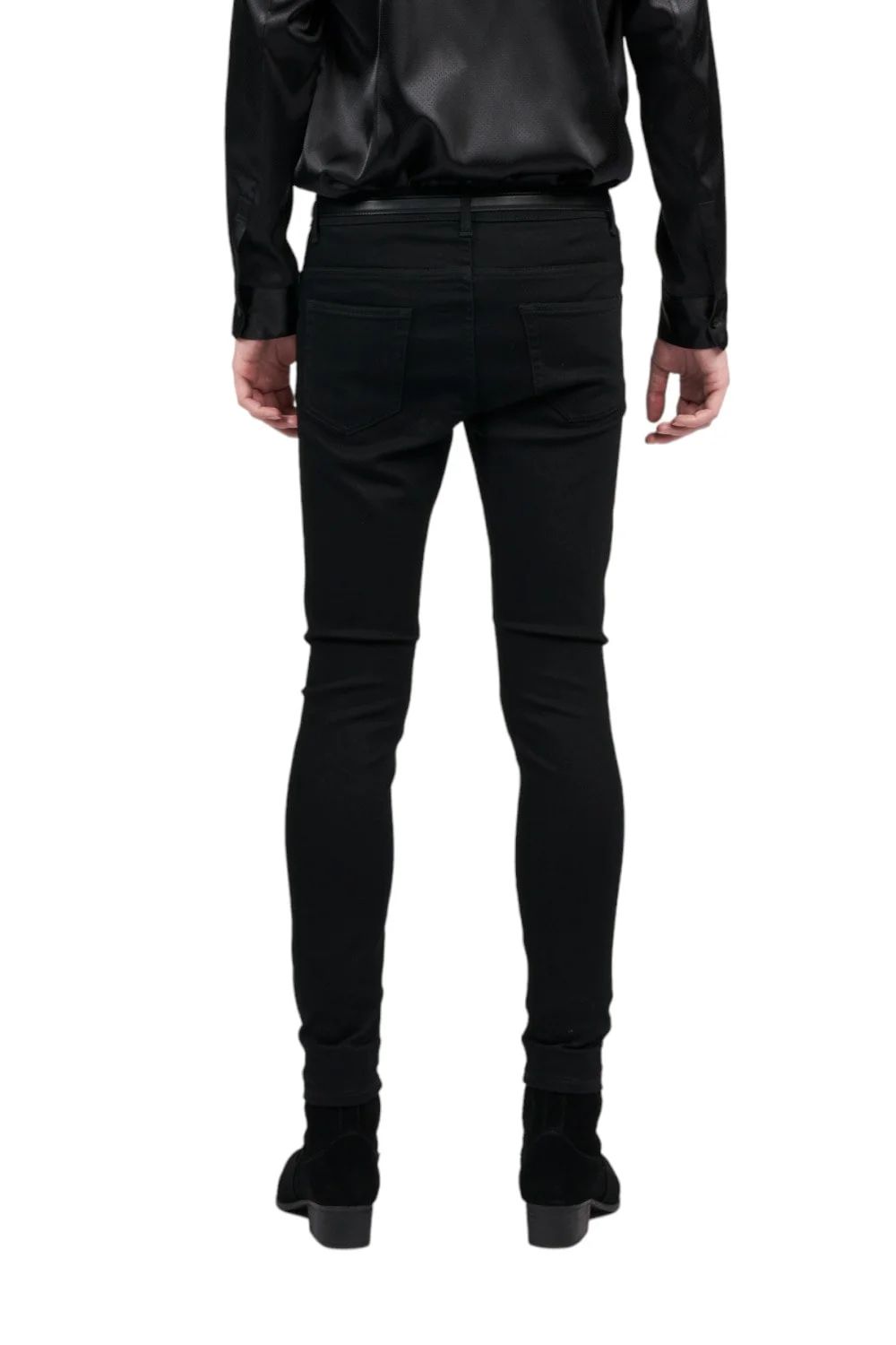 EX Fit Leggings Denim Pants BLACK EXフィット レギンス デニム パンツ