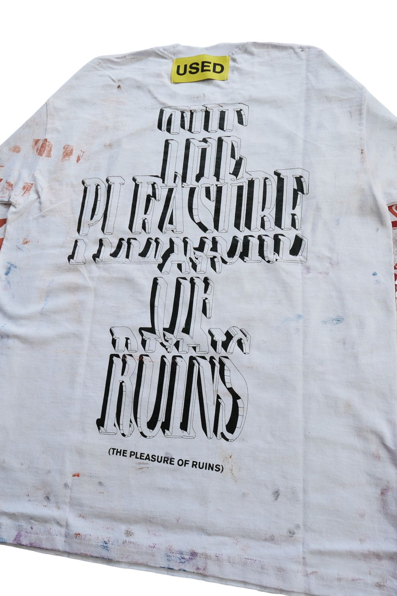 USED TEST Series 長袖 Tシャツ ホワイト