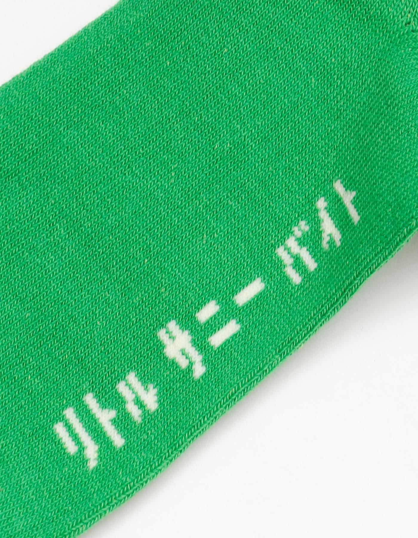 刺繍ロゴ ソックス グリーン
