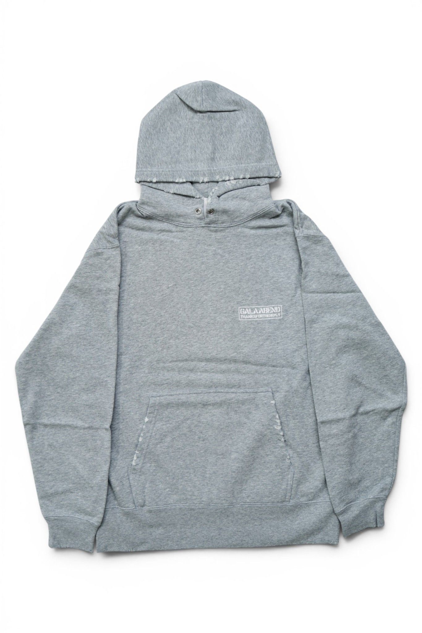 ダメージ スウェット パーカー