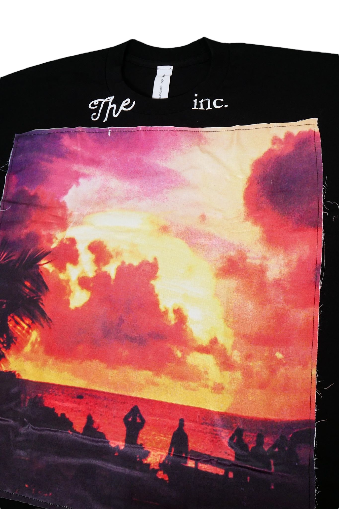 THE ENTROPICAL プリント半袖Tシャツ ブラック