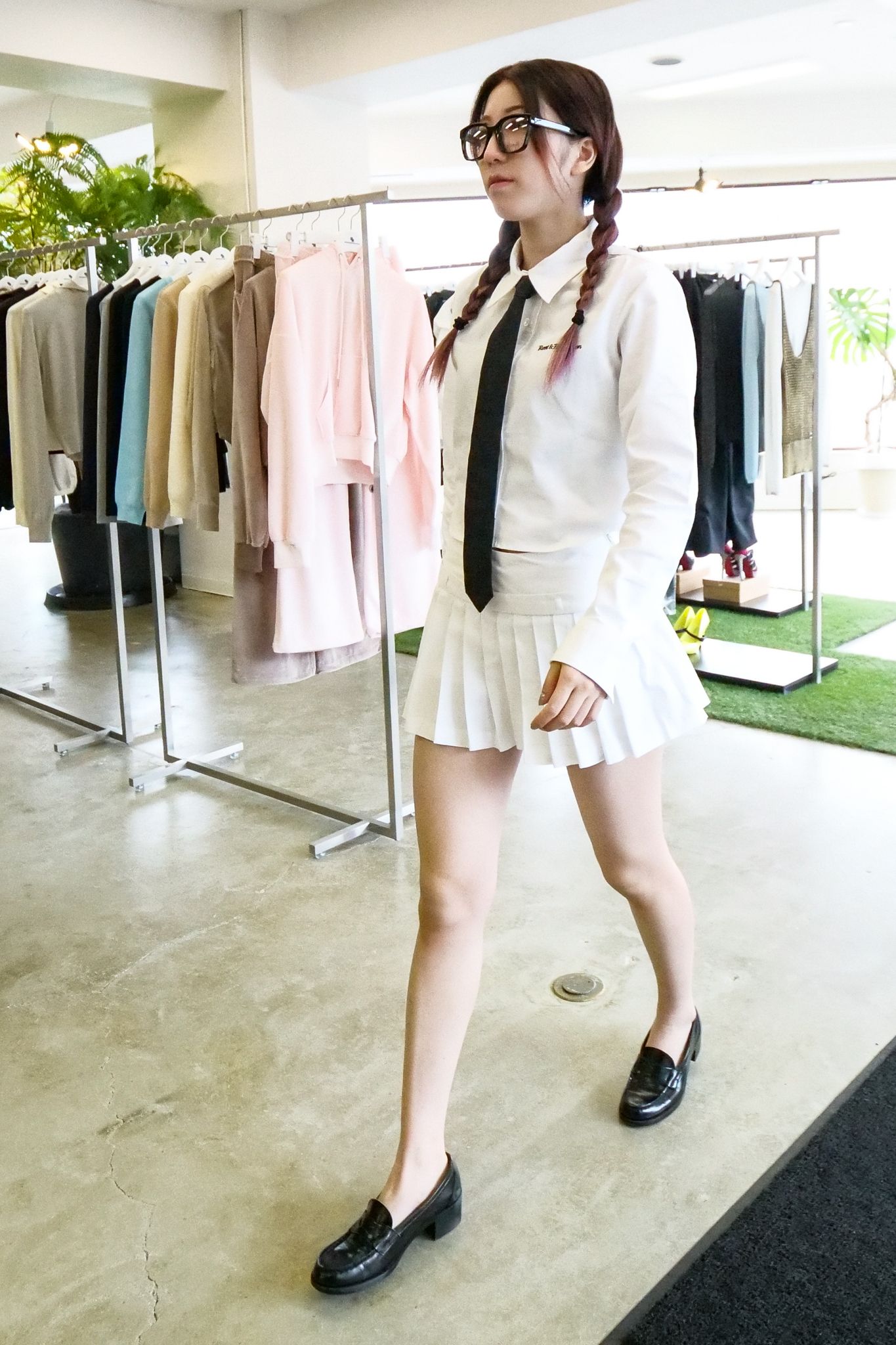 【REST&RECREATION】 CROPPED SHIRT-WHITE