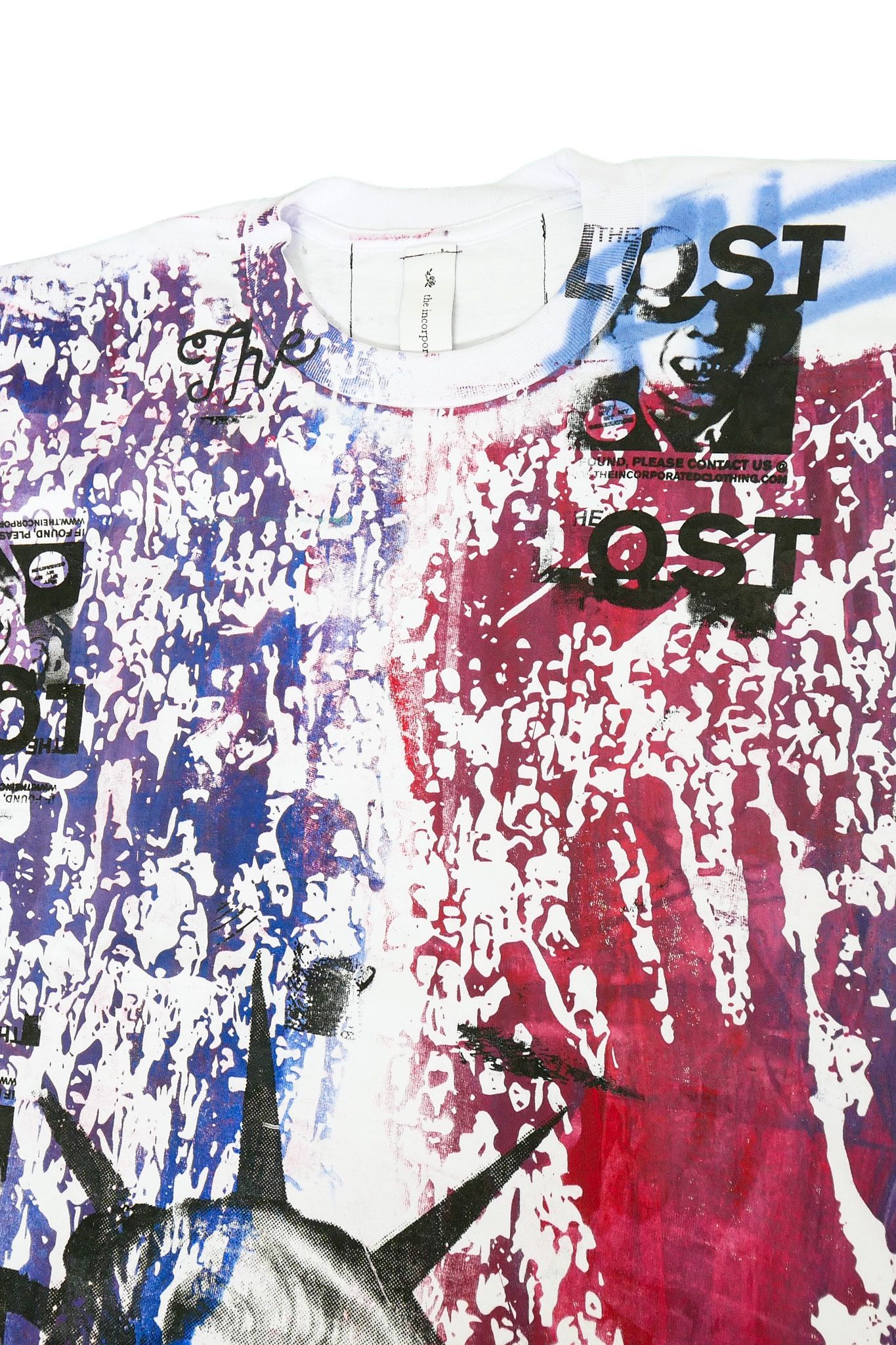 "TEST T" グラフィックプリント 半袖Tシャツ ホワイト