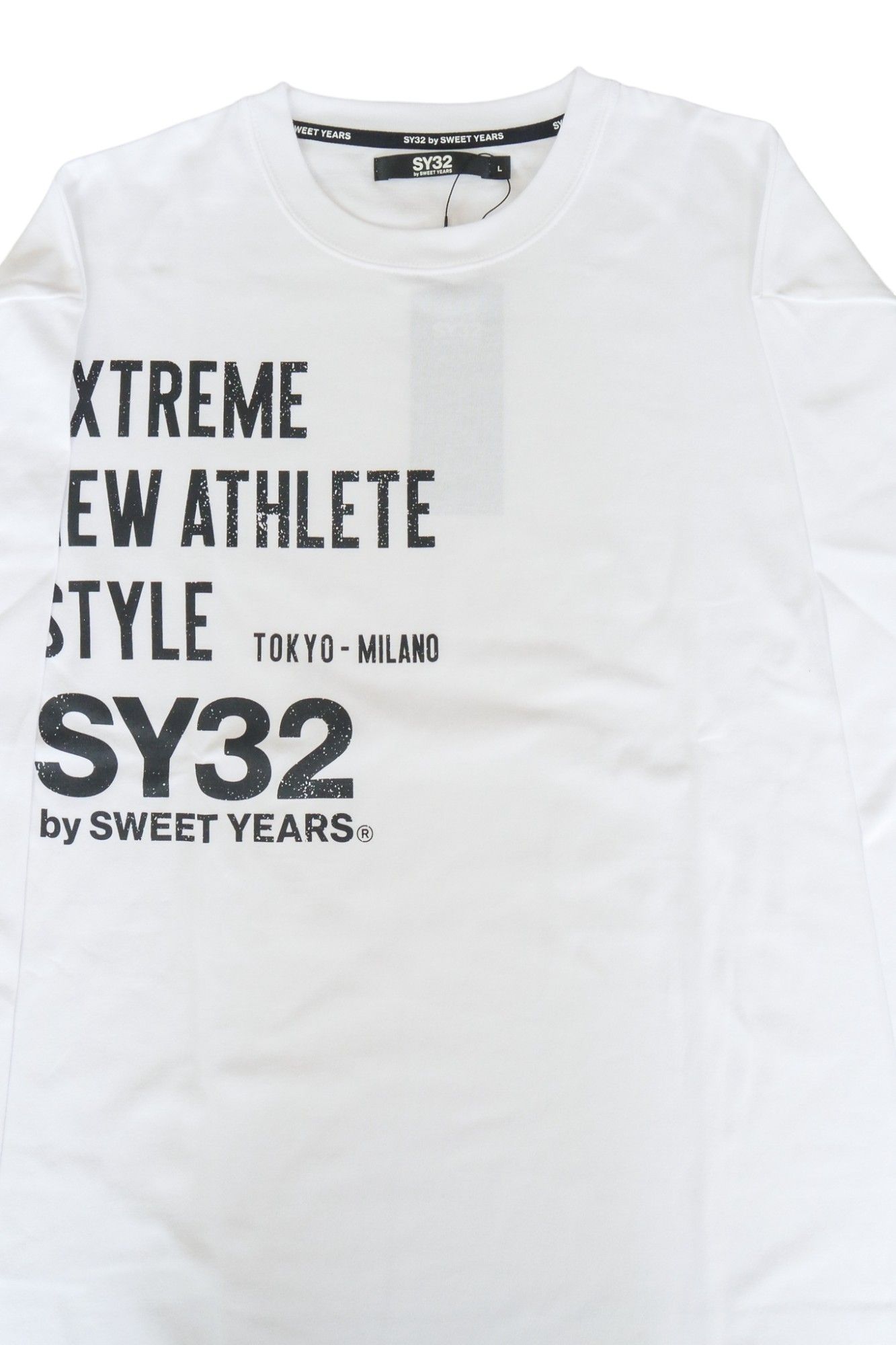 SY32白　サイズXL BONDING JAQUARD CREW NECK SY32白 サイズXL BONDING JAQUARD CREW NECK（SY32 by SWEET