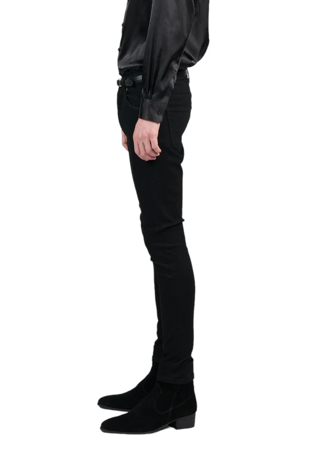 EX Fit Leggings Denim Pants BLACK EXフィット レギンス デニム パンツ