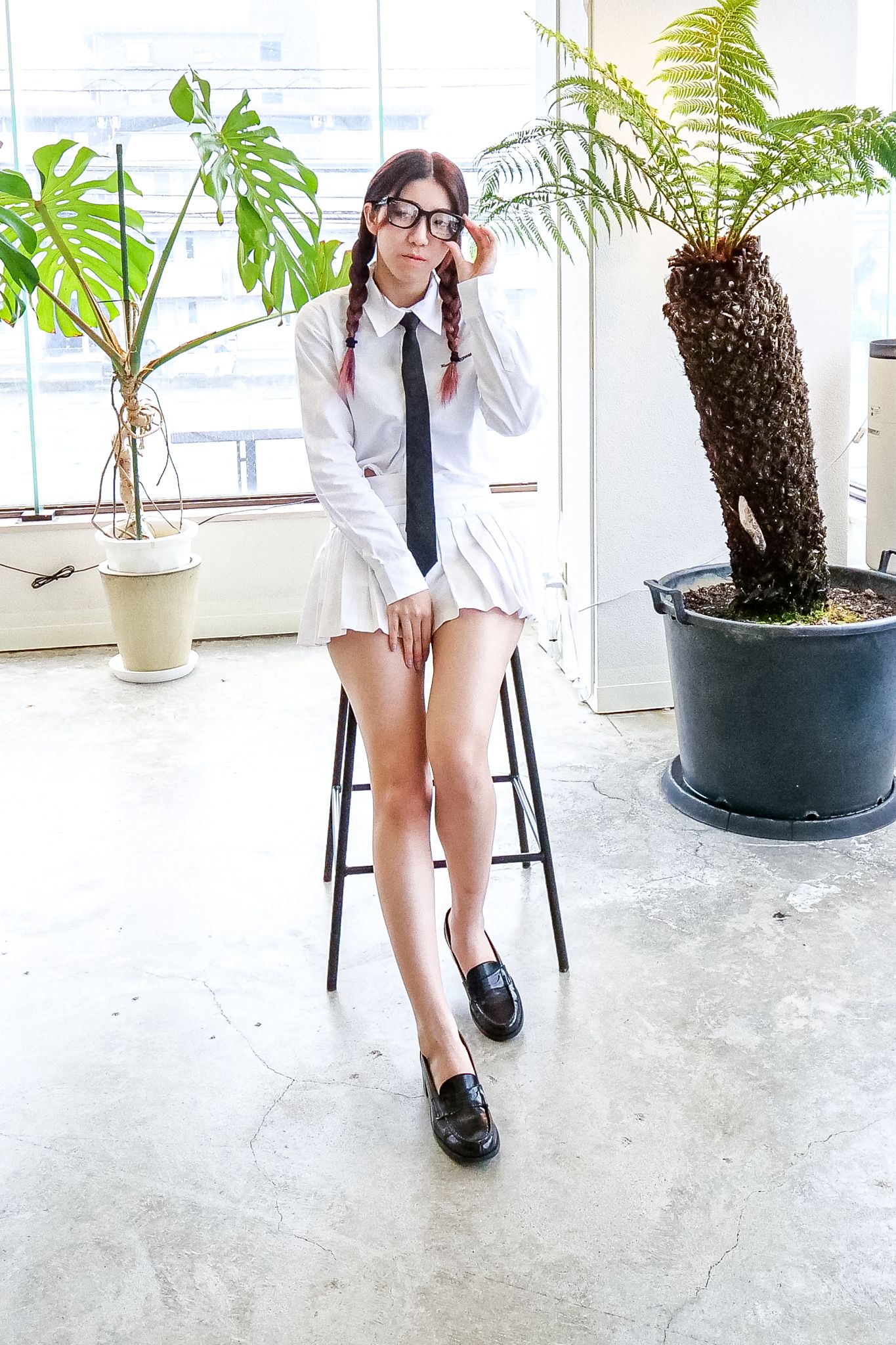 【REST&RECREATION】 CROPPED SHIRT-WHITE