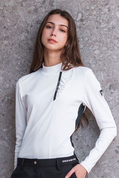 SY32 by SWEET YEARS GOLF - CARVICO モックネック 長袖Tシャツ