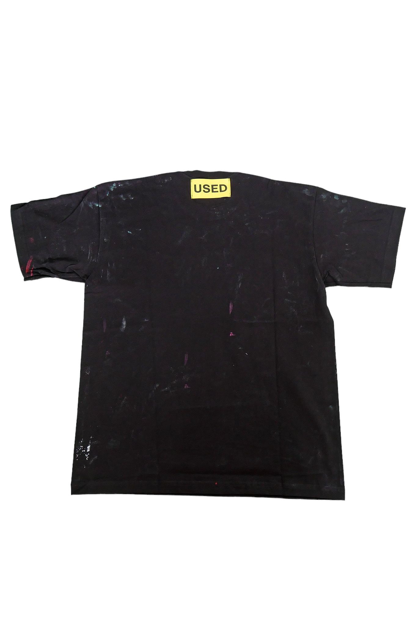 "TEST T" グラフィックプリント 半袖Tシャツ ブラック