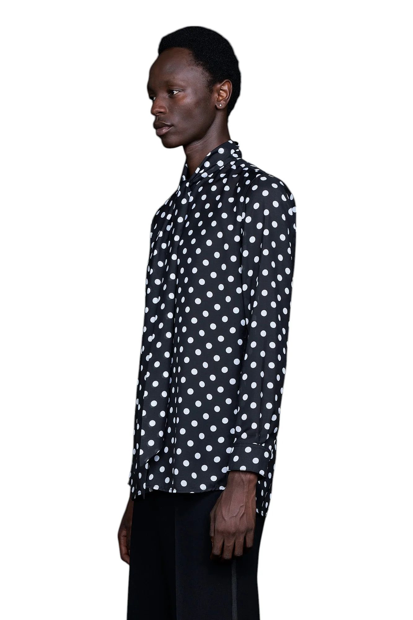 Big Dots tiny Ribbon Shirts ビッグ ドット タイニー リボンシャツ