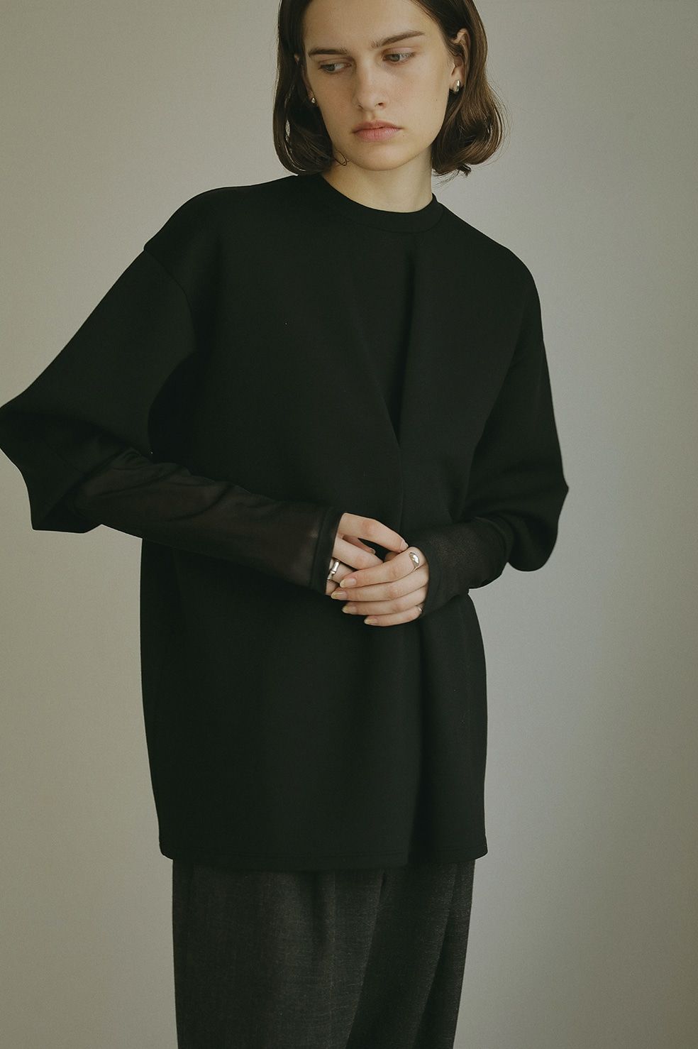 MANOF - ウエスト タック カット トップス WAIST TUCK CUT TOPS