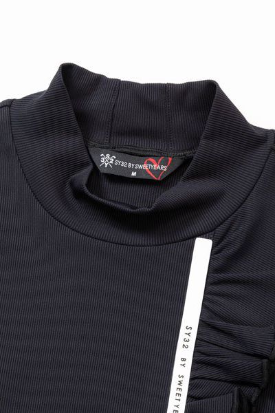 CARVICO モックネック 長袖Tシャツ ホワイト