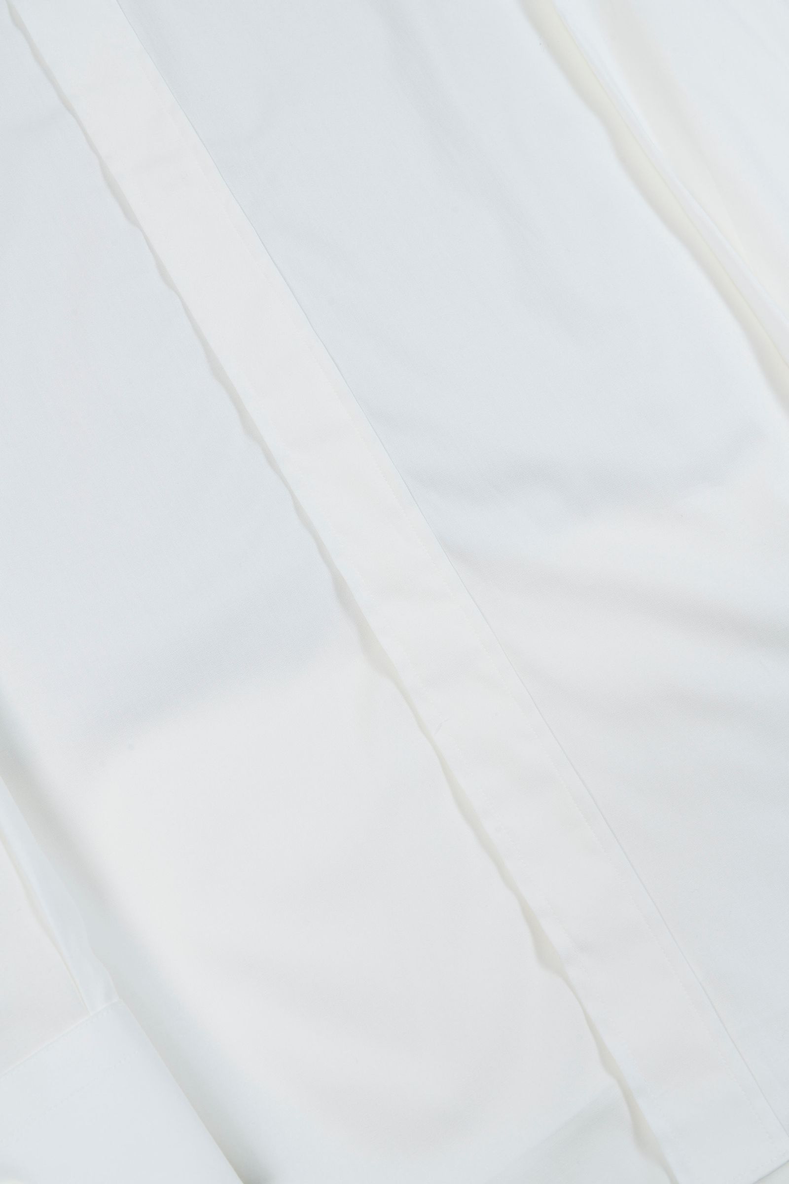 50's ブロードストレッチ レギュラー比翼シャツ WHITE