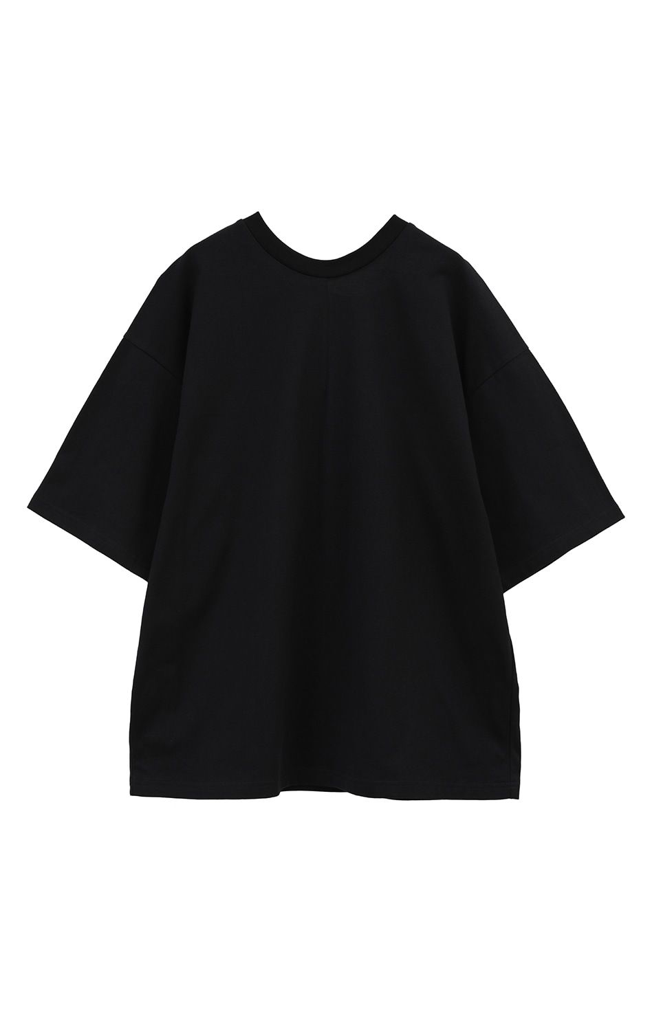Back open W face Tops ブラック