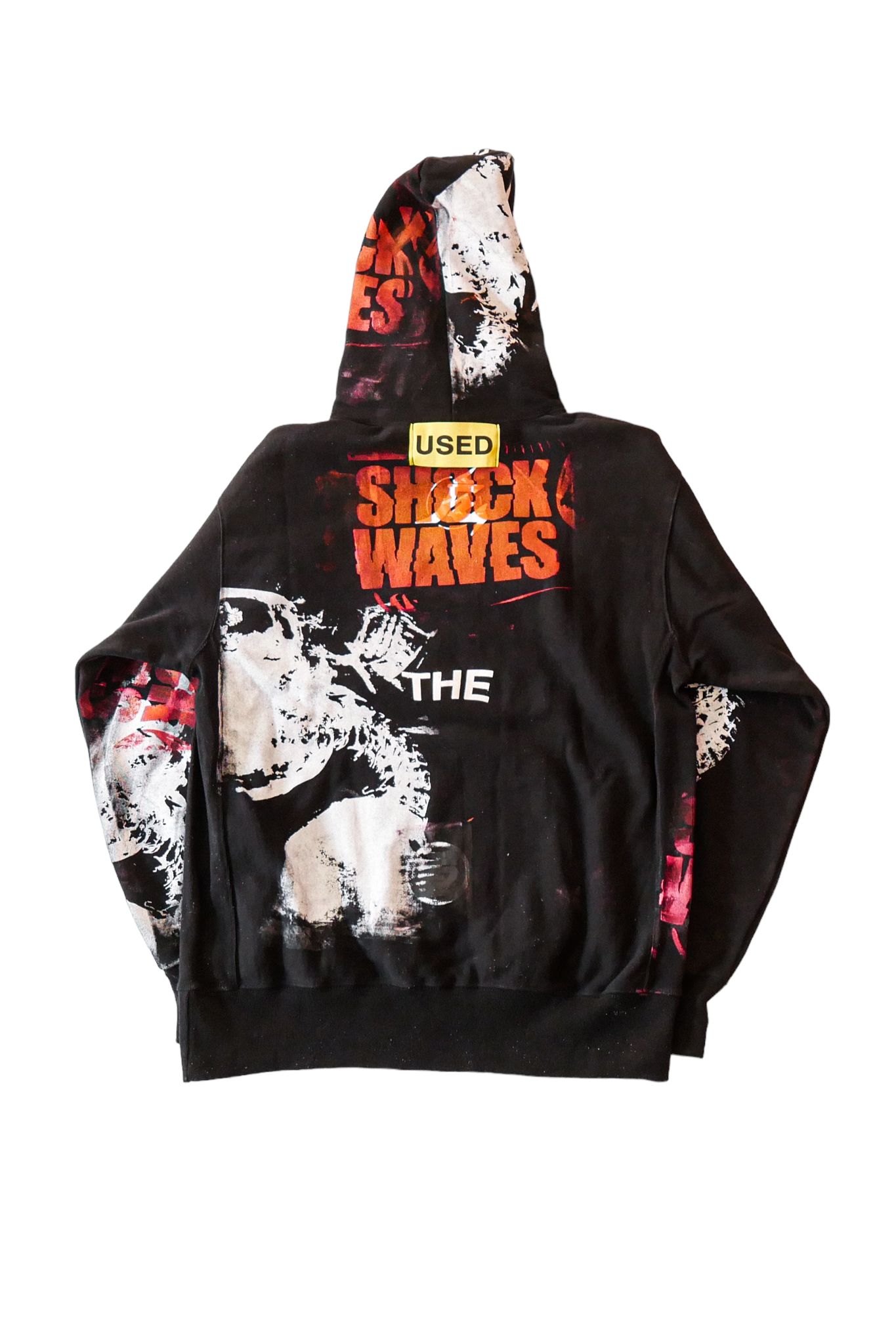 "TEST HOODY" SHOCK WAVES グラフィックプリント パーカー ブラック (one and only)