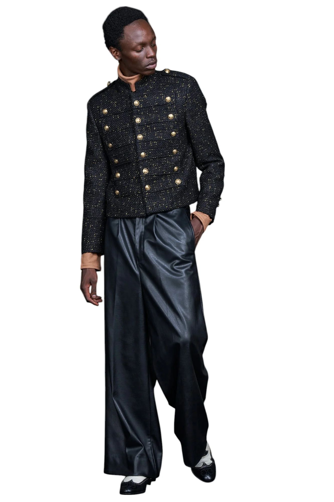 GALAABEND - Cropped Napoleon JK BLACK×GOLD | 3RD[i]VISION