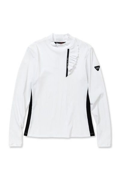 CARVICO モックネック 長袖Tシャツ ホワイト