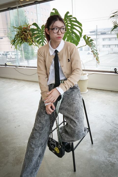 【REST&RECREATION】CROPPED CARDIGAN BEIGE & SKYBLUE