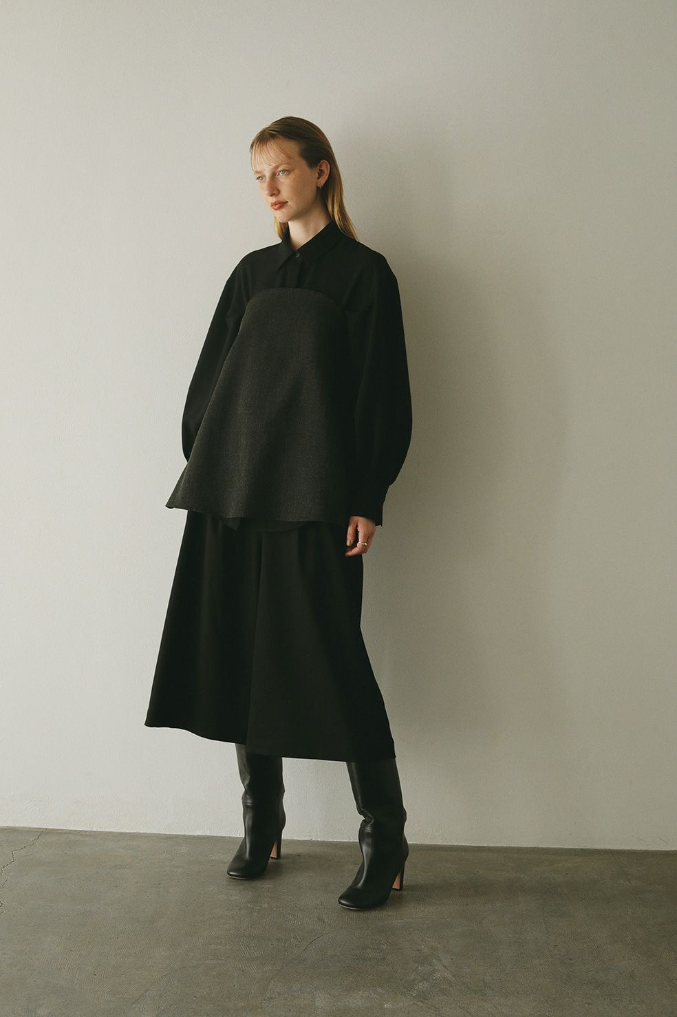 ビスチェ セット シャツ チャコール BUSITER SET SHIRTS CHARCOAL GRAY