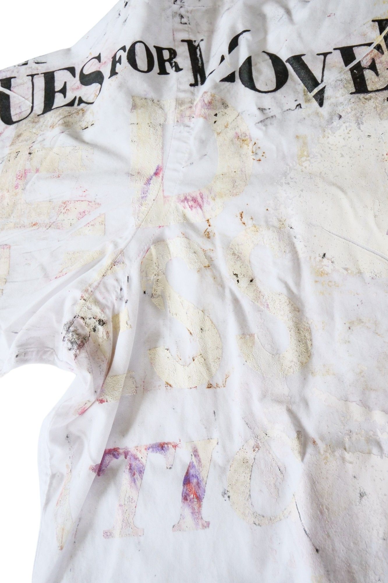 Used Button Down Shirt white sizeL