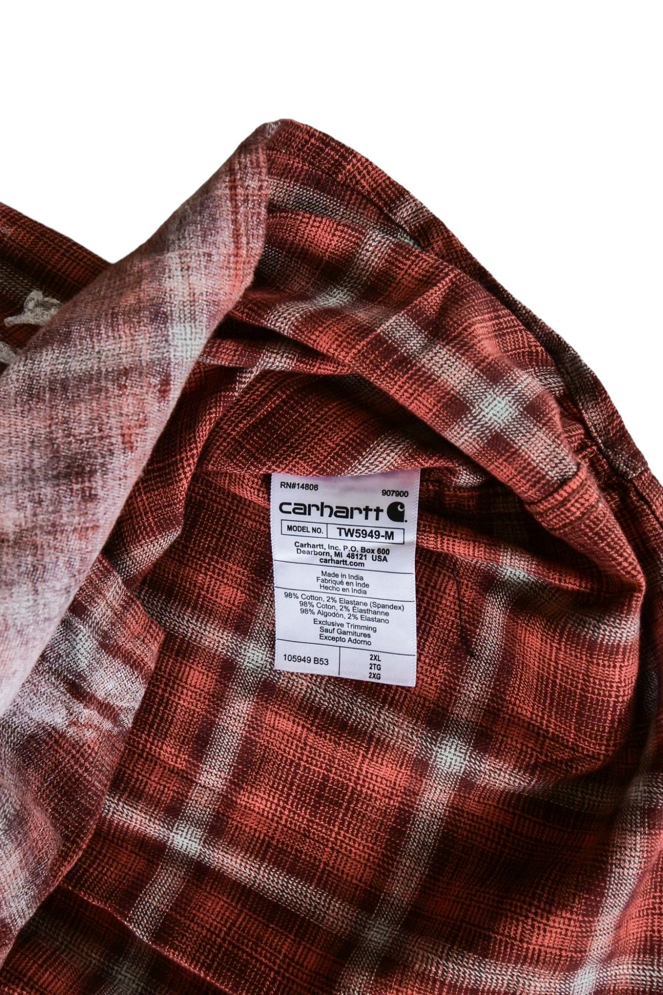 Used Button Down Shirt BROWN sizeL