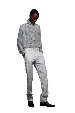 Matte Paisley Ribbon Shirt マットペイズリーリボンシャツ