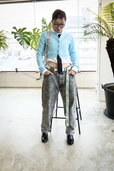 【REST&RECREATION】CROPPED CARDIGAN BEIGE & SKYBLUE
