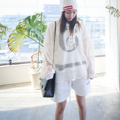 【el conductorH】 MESH KNIT WHITE ぷらっとお散歩コーデ