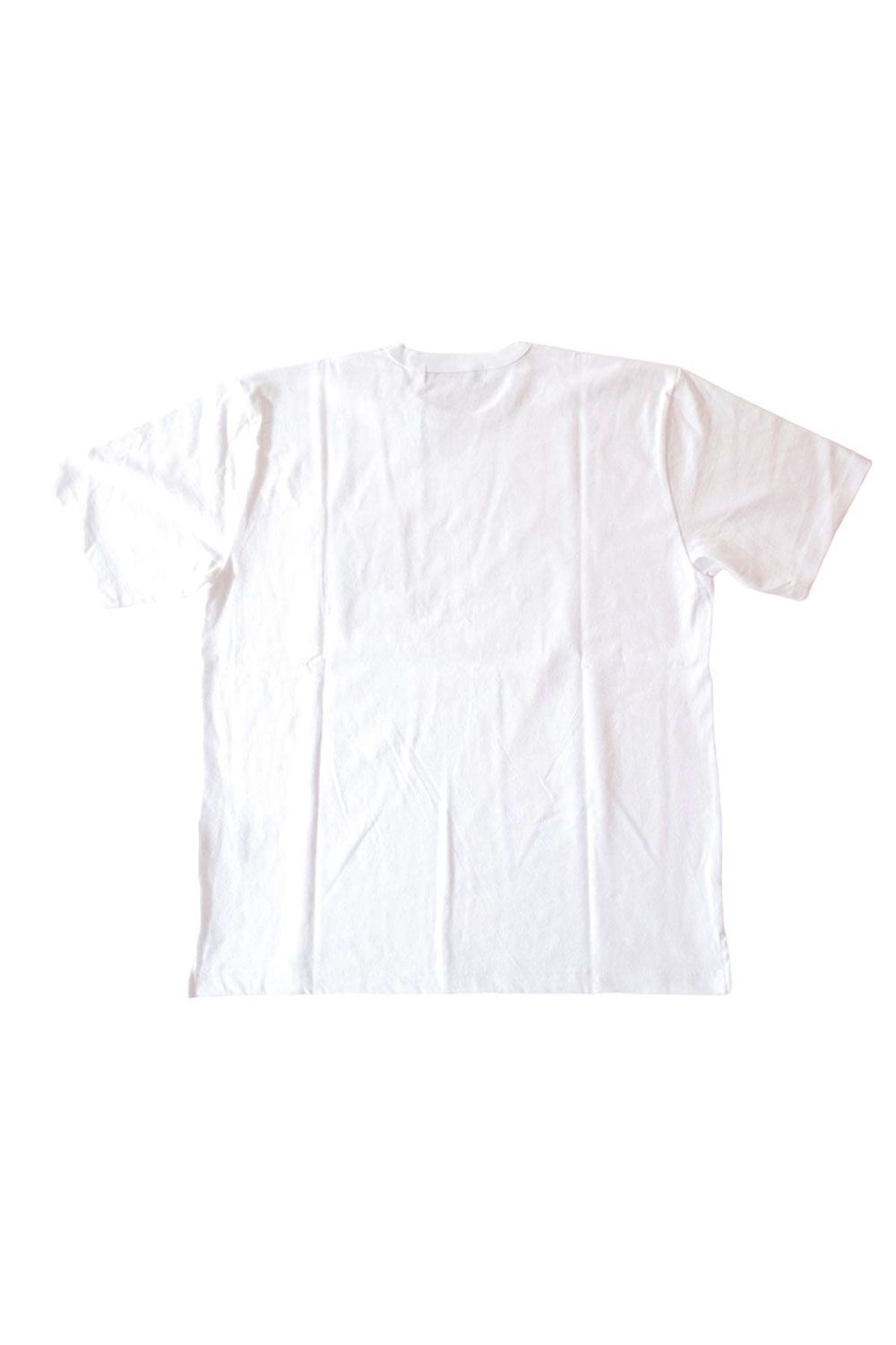 スカル ハンド刺繍 半袖 Tシャツ ホワイト
